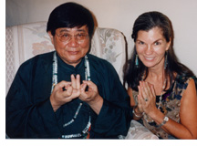 Master Lin Yun with Gayla in 1993
